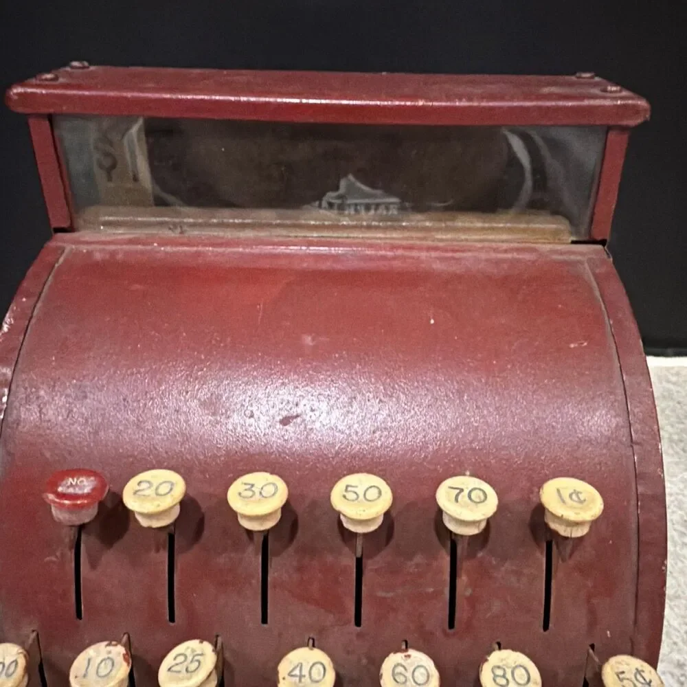 VTG Tom Thumb Toy Cash Register MFG Western Stamping Co. 1950s WORKS